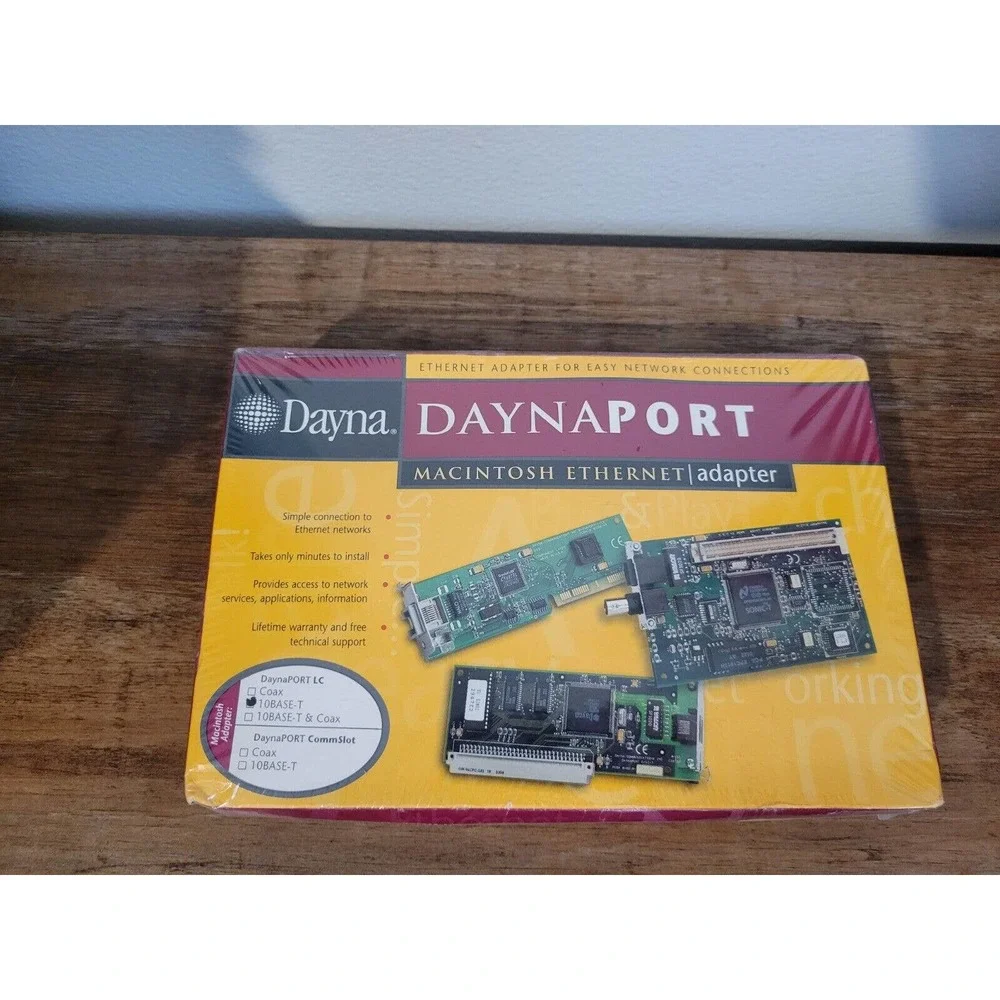 Dayna DaynaPort Macintosh Ethernet Adapter For Easy Network Connections.10BASE-T